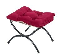 SAGELSHN Reposapies Salon Escabel Reposapiés Plegable Tapizado For Sofá O Sillón Taburete Bajo Dormitorio(Rot)