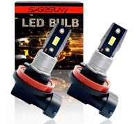 SageSunny Bombilla H11 LED Antiniebla 6000K Canbus, Homologada IP67, DC 12V 1860 Chip CSP 1200lm Blanco puro para Coches/Todoterreno, lot de 2, garantía de un año
