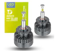 SageSunny Bombilla LED D2S de 110 W, 360°, 6000 K, blanco, kit de conversión para faros delanteros de coche (paquete de 2) - 24 meses de garantía