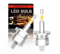 SageSunny bombilla LED H3 blanca 6000K 15W Kit de reequipamiento 360° sin errores de emisión para faros delanteros, luces de carretera y antiniebla (paquete de 2) con 24 meses de garantía