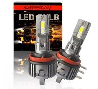 SageSunny Bombillas LED H15 sin errores, 300% más brillantes, luces de carretera y de circulación diurna LED H15, tamaño 1:1, perfectas para Golf 6, Golf 7 y Ford, paquete de 2, garantía de 2 años