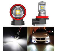 SageSunny H11 H8 H9 Bombilla LED antiniebla DC 10-30V 6000K Xenon White Reemplazo Súper Brillante para Luces de Circulación Diurna de Automóvil DRL o Bombilla Halógena Antiniebla (2 piezas)