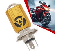 SageSunny H4 HS1 LED bombilla para motocicleta, CA/CC 8-80 V, luz cruce y carretera,6000K,blanca,con lente proyección para motocicletas, coches, ATV o scooters 35 W,3500lm,18 meses de garantía