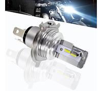 SageSunny H4 HS1 Led motocicleta faro delantero AC/DC 10-85V luz de cruce y carretera 6500K blanco para iluminación de motocicleta, quad o scooter - 24W 2400lm