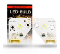 SageSunny Panel de faros, módulo de luz diurna LED DRL blanca, paneles de faros izquierdo y derecho en blanco y ámbar, apto para Scania serie G R, 2674390, juego de 2-12 meses de garantía