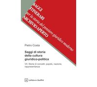 Saggi di storia della cultura giuridico-politica. Storie di concetti: popolo, nazione, rappresentanza (Vol. 7)