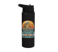 Sagging But Still Gagging Frog Funny Inappropriate Women Stainless Steel Insulated Water Bottle