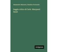Saggio critico di Carlo Marquard Sauer