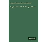 Saggio critico di Carlo Marquard Sauer