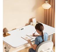 SAGIDAR 50x120cm 60x100cm Almohadilla De Escritorio, Tapete Mesa Escritorio para Escribir Antideslizante Y No Se Desplaza, Espesor 3.5mm Alfombrilla De Ratón Durable Y No Dañado(White,50x120cm)