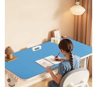 SAGIDAR 50x120cm 60x100cm Almohadilla De Escritorio, Tapete Mesa Escritorio para Escribir Antideslizante Y No Se Desplaza, Espesor 3.5mm Alfombrilla De Ratón Durable Y No Dañado(Blue,50x160cm)