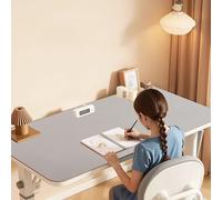 SAGIDAR 50x120cm 60x100cm Almohadilla De Escritorio, Tapete Mesa Escritorio para Escribir Antideslizante Y No Se Desplaza, Espesor 3.5mm Alfombrilla De Ratón Durable Y No Dañado(Gray,60x140cm)