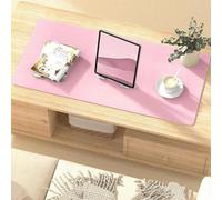 SAGIDAR Estera De Protección Escritorio Espesor 3.5mm, Tapete Mesa Escritorio para Escribir Protección Ocular, 5 Colores Disponibles, Impermeable Y Antideslizante Tapete De Escritura(Pink,50x140cm)