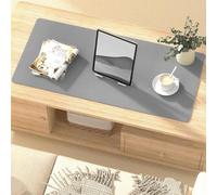 SAGIDAR Estera De Protección Escritorio Espesor 3.5mm, Tapete Mesa Escritorio para Escribir Protección Ocular, 5 Colores Disponibles, Impermeable Y Antideslizante Tapete De Escritura(Gray,50x160cm)