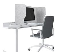 SAGIDAR Partición para escritorios 60/80/100cm, Protector contra Estornudos, Mampara para Pupitres, 3 Paneles Divisor de Escritorio, Installazione indipendente, Cubicle Panel Plegable Portable