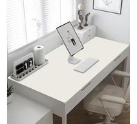 SAGIDAR Protector Escritorio Infantil, Tapete De Escritura para Oficina, Trabajo, Jugadores, Espesor 3.5mm, Accesorios para El Hogar, No Colapsará Después De Un Uso Prolongado(White,50x100cm)