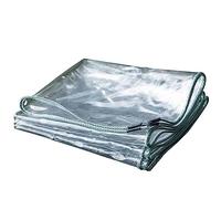 SAGIDAR PVC Lona Transparente con Ojales, Lona Impermeable Exterior Plegable, Cubierta Protectora Coche 1m 2.5m 3.5m, 0,5 Mm De Espesor, Lluvia A Prueba, Polvo A Prueba, Invernaderos, Patios