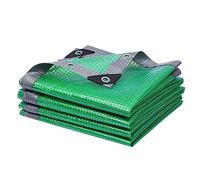 SAGIDAR Rejilla Verde Lona Transparente con Ojales, Lona Impermeable para Pergolas, Lámina Lona De PE Reforzada Ripstop De Protección, para Exterior Piscina Jardín Muebles Garden Balcón