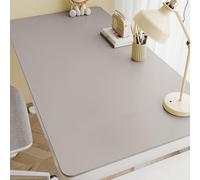 SAGIDAR Tapete De Escritorio para Ordenador para Oficina/Hogar, Tapete Mesa Escritorio para Escribir Verde/Azul/Gris/Blanco/Rosa, Alfombrilla De Ratón Reducción De Ruido Gruesa(Gray,50x140cm)