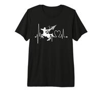Sagitario Latido del Corazón Divertido Signo del Zodíaco Horóscopo Astrología Camiseta Premium
