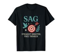 Sagitario Straight Shooter Free Thinker Zodiac Camiseta