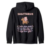 Sagitario Zodiaco Lindo Arquero Astrología Humor Diseño Sudadera con Capucha