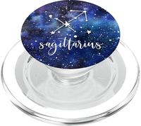 Sagittarius - Cool Blue Astrological Horoscope Zodiac Sign PopSockets PopGrip para MagSafe