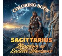 SAGITTARIUS: Kingdom of Endless Horizons | An Adult Coloring Book Inspired by the Archer, Horses, Mountains, Exploration and Celestial Stars | 50 ... and Creative Escape (Zodiac Realms)