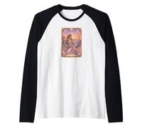 Sagittarius Zodiac Sign Tarot Card Fairy Tale Fantasy Art Camiseta Manga Raglan
