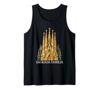 Sagrada Familia Barcelona España Basílica Arquitectura Camiseta sin Mangas