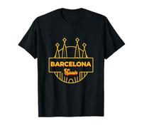 Sagrada Familia Barcelona España Estilo Minimalista Camiseta