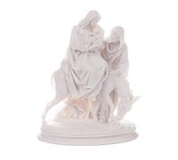 Sagrada Familia Jesucristo María José Estatua de Alabastro Religiosa hecha a mano 9.9 pulgadas