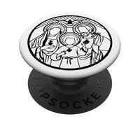 Sagrada Familia Jesús, María y José PopSockets PopGrip Adhesivo