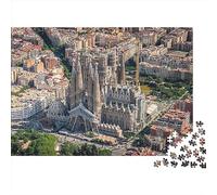 Sagrada Família Puzzle 1000 Pieza Barcelona Rompecabezas para Adultos Jigsaw Puzzle DIY para Juegos Educativos Familiares Rompecabezas 1000pcs (75x50cm)