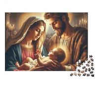 Sagrada Familia Puzzle de 1000 Piezas Papel para Adultos Natividad Juego de Puzzle 1000 Piezas Relajación Decoración Regalo 38x26cm/1000pcs