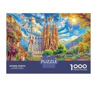 Sagrada Familia Rompecabezas 1000 Piezas, Puzzles Imposible, De Juego De para Adultos Y Niños A Partir De 14 Años 38x26cm/1000pcs