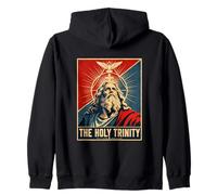 Sagrada LA Santa Trinidad Imagen de fe Cristiana Sudadera con Capucha