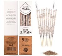 Sagrada Madre, Incienso Artesanal, Incienso De Olíbano Blanco, Ideal para Meditación y Mindfulness, 9 Varillas