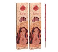 Sagrada Madre - Pack de 2: Incienso 5 Elementos: Fuerza - Sangre de Dragón (6 Varillas Gruesas Premium de 1 Hora de duración) | Sahumerio Signo Fuego 100% Natural y Artesano.