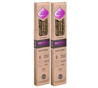 Sagrada Madre - Pack de 2: Incienso Natural de Pachuli (8 Varillas Gruesas de Duración Extra) | Sahumerio de Patchouli Artesano Ecológico y Vegano.