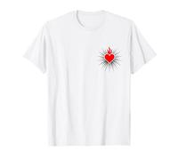 Sagrado Corazón Amor Jesucristo Iglesia Cristiana Religión Camiseta