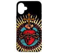 Sagrado Corazón de Jesús Arte Católico Latino Misa Carcasa para iPhone 16 Plus