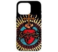 Sagrado Corazón de Jesús Arte Católico Latino Misa Carcasa para iPhone 16 Pro