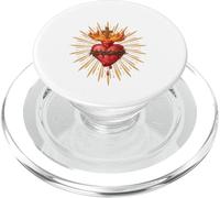 Sagrado Corazón de Jesús Católica Vintage Corazón de Cristo PopSockets PopGrip para MagSafe