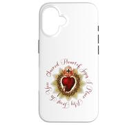 Sagrado Corazón de Jesús, Confío en Ti Cristiano Católico Carcasa para iPhone 16