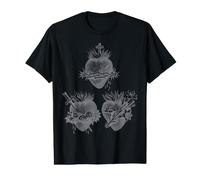 Sagrado Corazón de Jesús e Inmaculado Corazón de María José Camiseta gráfica económica