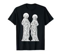 Sagrado Corazón de Jesús Inmaculado Corazón María Católica Camiseta