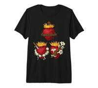 Sagrado Corazón de Jesús Inmaculado Corazón María José Católica Camiseta Premium