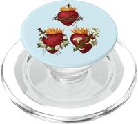 Sagrado Corazón de Jesús Inmaculado Corazón María José Católica PopSockets PopGrip para MagSafe