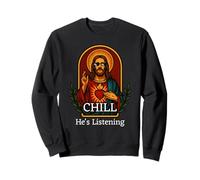 Sagrado Corazón Jesucristo Chill Art Oración Icono tee Sudadera